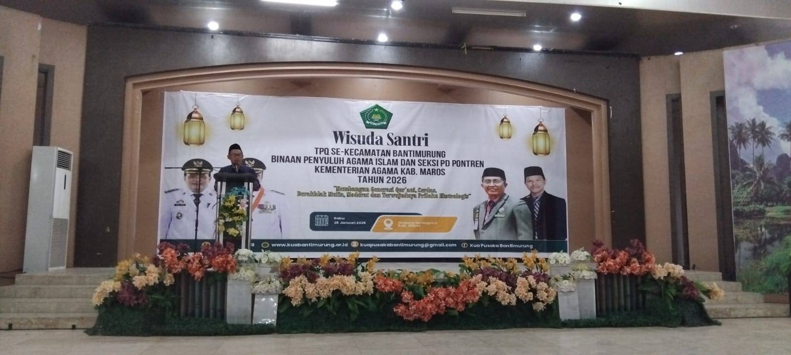 255 Santri TPQ Binaan KUA Pusaka Bantimurung Resmi Diwisuda
