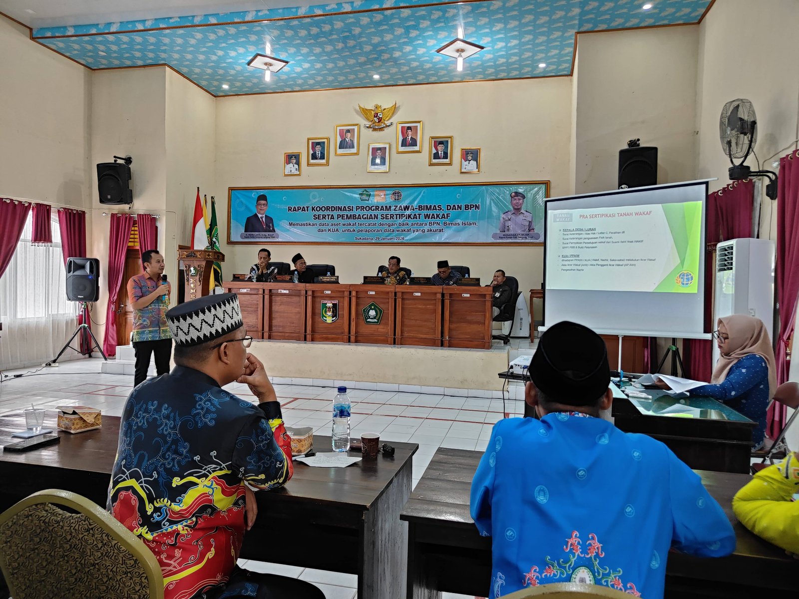 KUA Batanghari Perkuat Komitmen Pengamanan Aset Wakaf melalui Rakor Zakat dan Wakaf