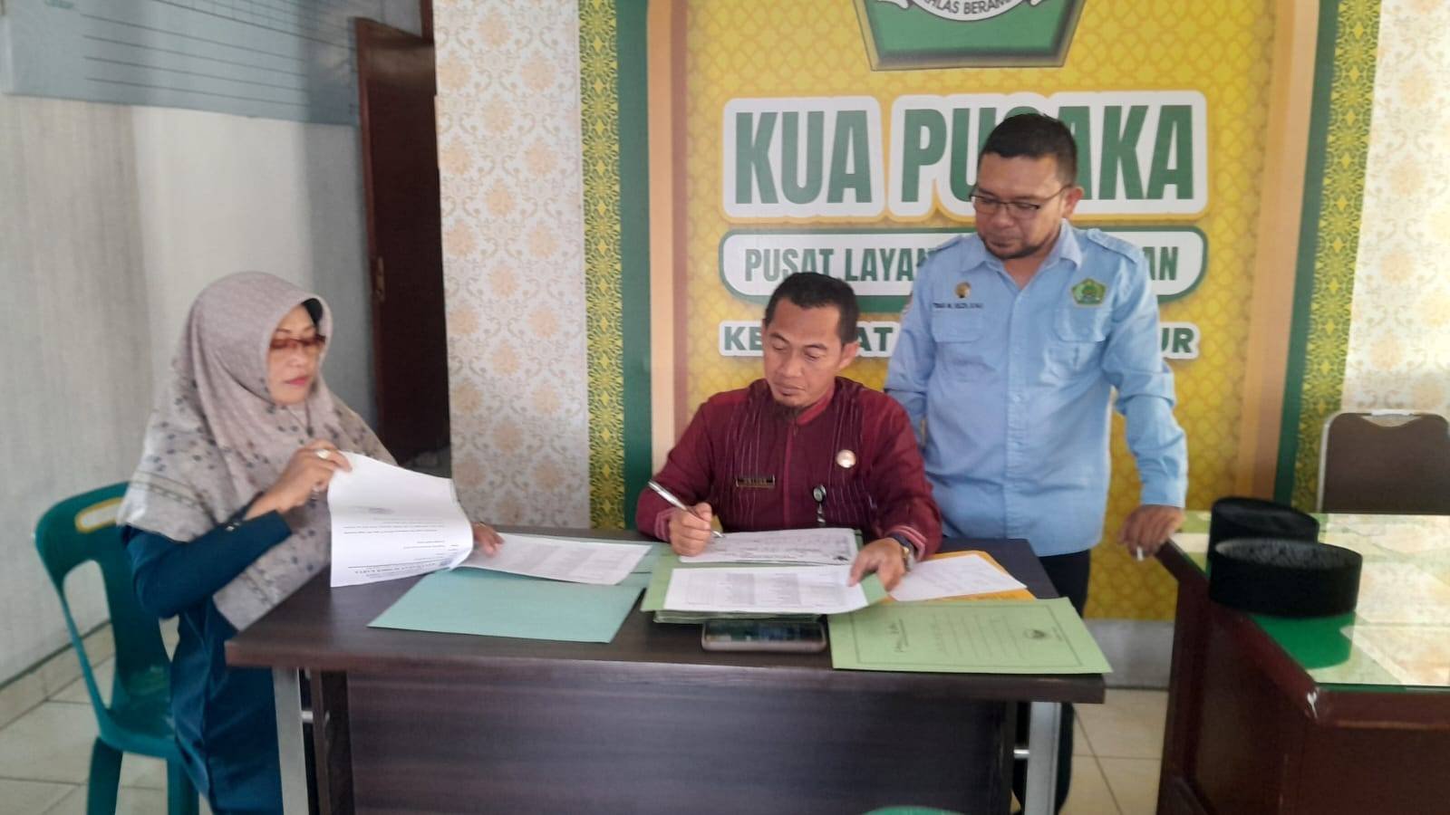 KUA Binjai Timur Lakukan Pendataan Peserta Seleksi MTQ Kecamatan