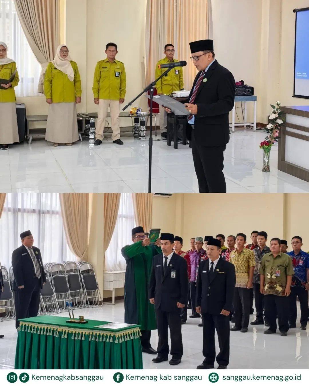 PELANTIKAN PEJABAT STRUKTURAL KEMENAG SANGGAU