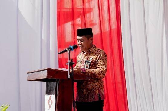 Kepala KUA Mandau Pimpin Doa Pada Peletakan Batu Pertama RS Mutia Sari