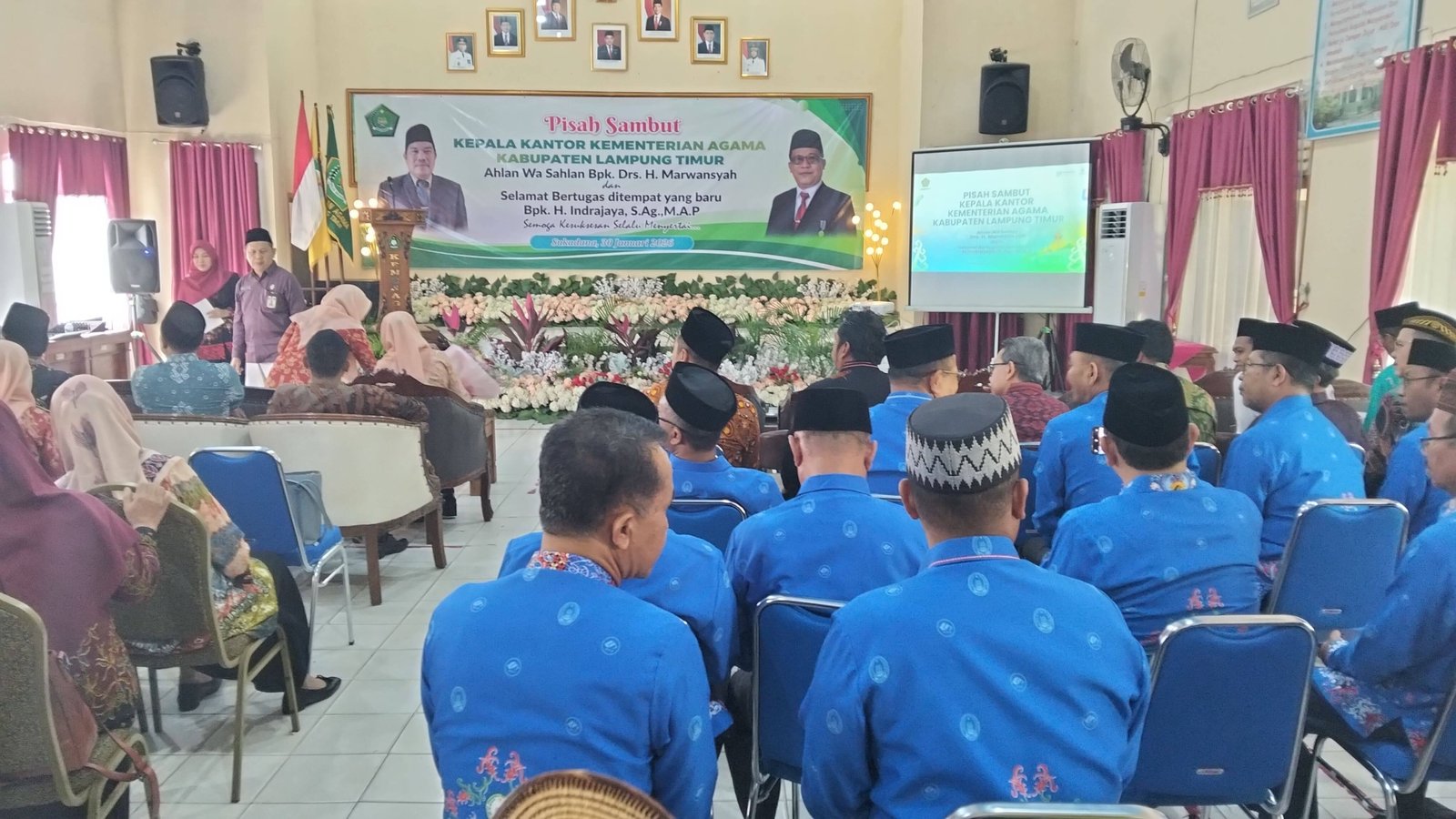 Kepala KUA Sukadana Hadiri Pisah Sambut Kakankemenag Lamtim