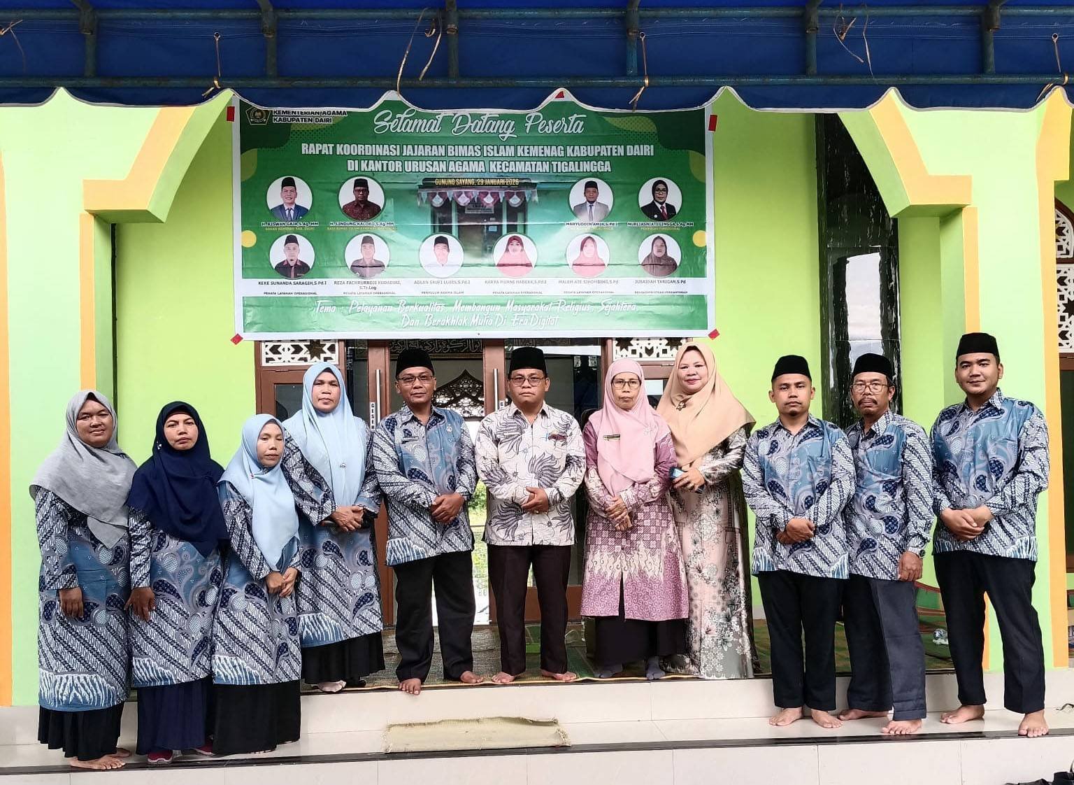 Kepala Seksi Bimas Islam Berikan Arahan dan Apresiasi atas Pelaksanaan Rakoord di KUA Tigalingga