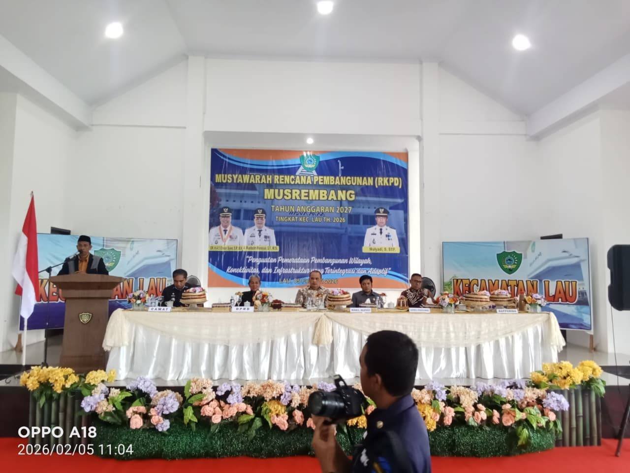 PLT KUA Pimpin Doa Spiritual pada Musrenbang Kecamatan Lau