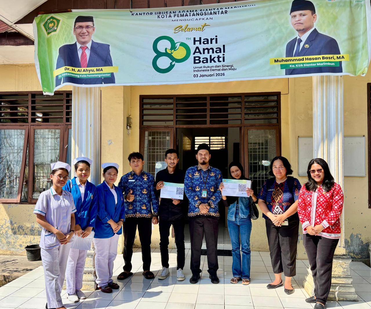 KUA Siantar Marimbun Kolaborasi dengan STIKES Mitra Husada Medan dalam Kegiatan Bimwin Pranikah