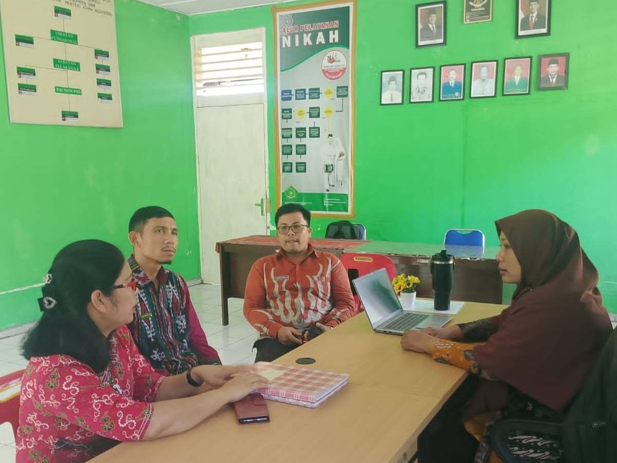 Perkuat Toleransi, KUA Sumbul Terima Kunjungan Silaturahmi Urusan Agama Kristen Kemenag Dairi