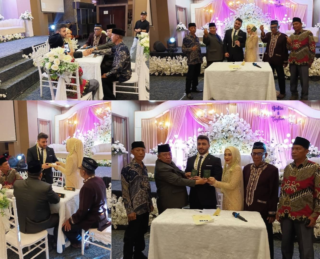 Ka. KUA Gunung Maligas Melaksanakan Pencatatan Nikah