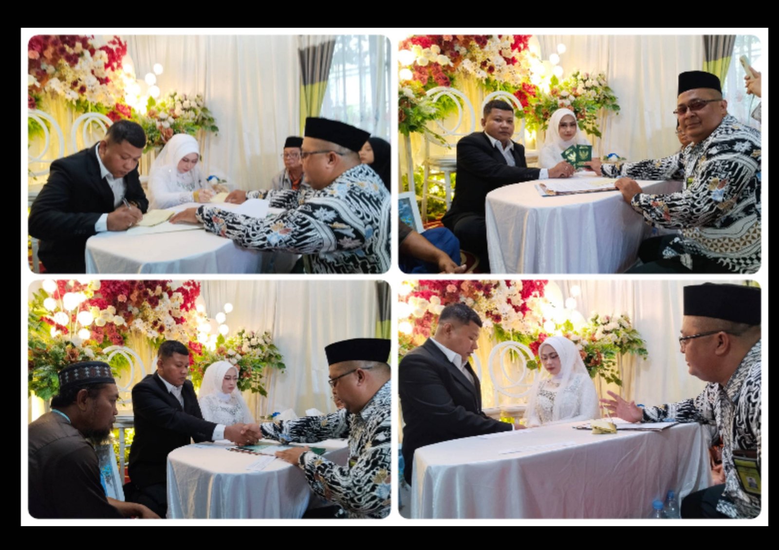 Pelayanan Prima KUA, Ka. KUA Bosar Maligas Catat Pernikahan Warga di Lokasi Akad