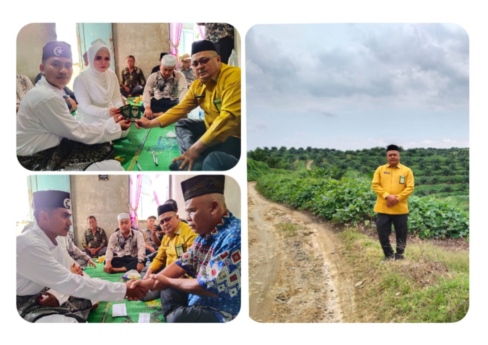 Menembus Jarak dan Tantangan, Ka. KUA Bosar Maligas Hadir Layani Pencatatan Pernikahan Warga