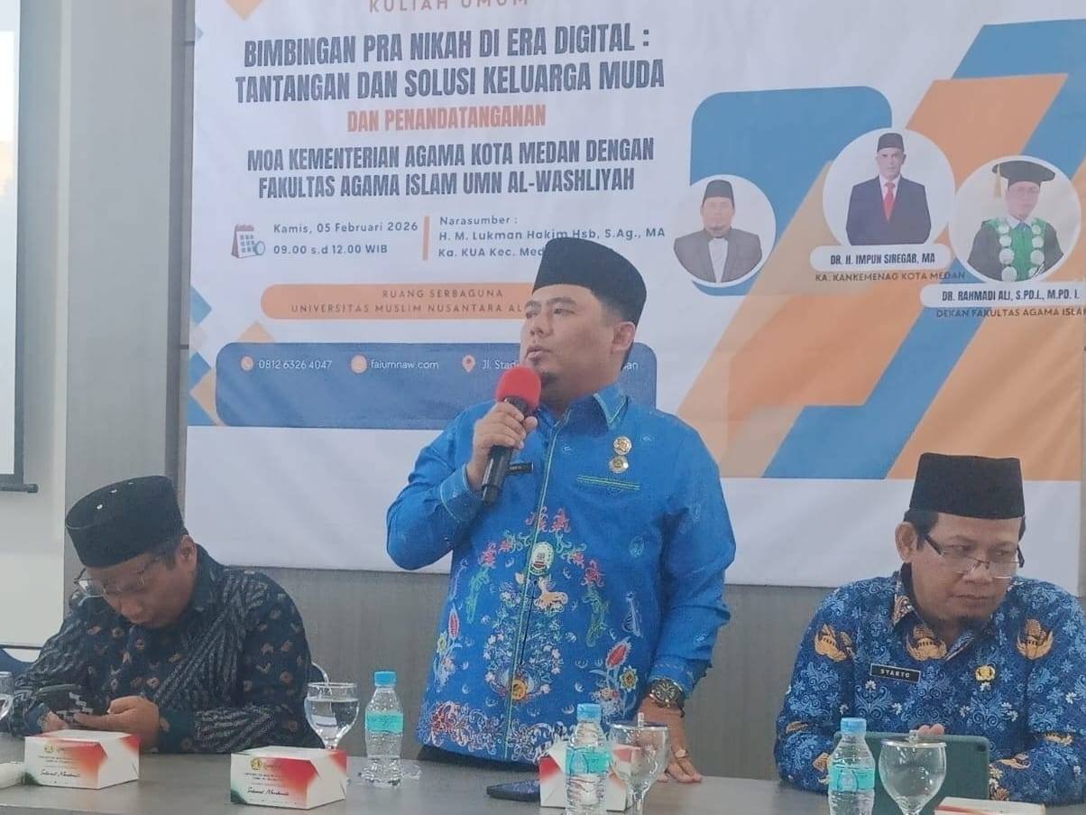 Laksanakan BRUN di Kampus UMN, Ka. KUA Medan Amplas Tekankan Pentingnya Kematangan Usia Nikah