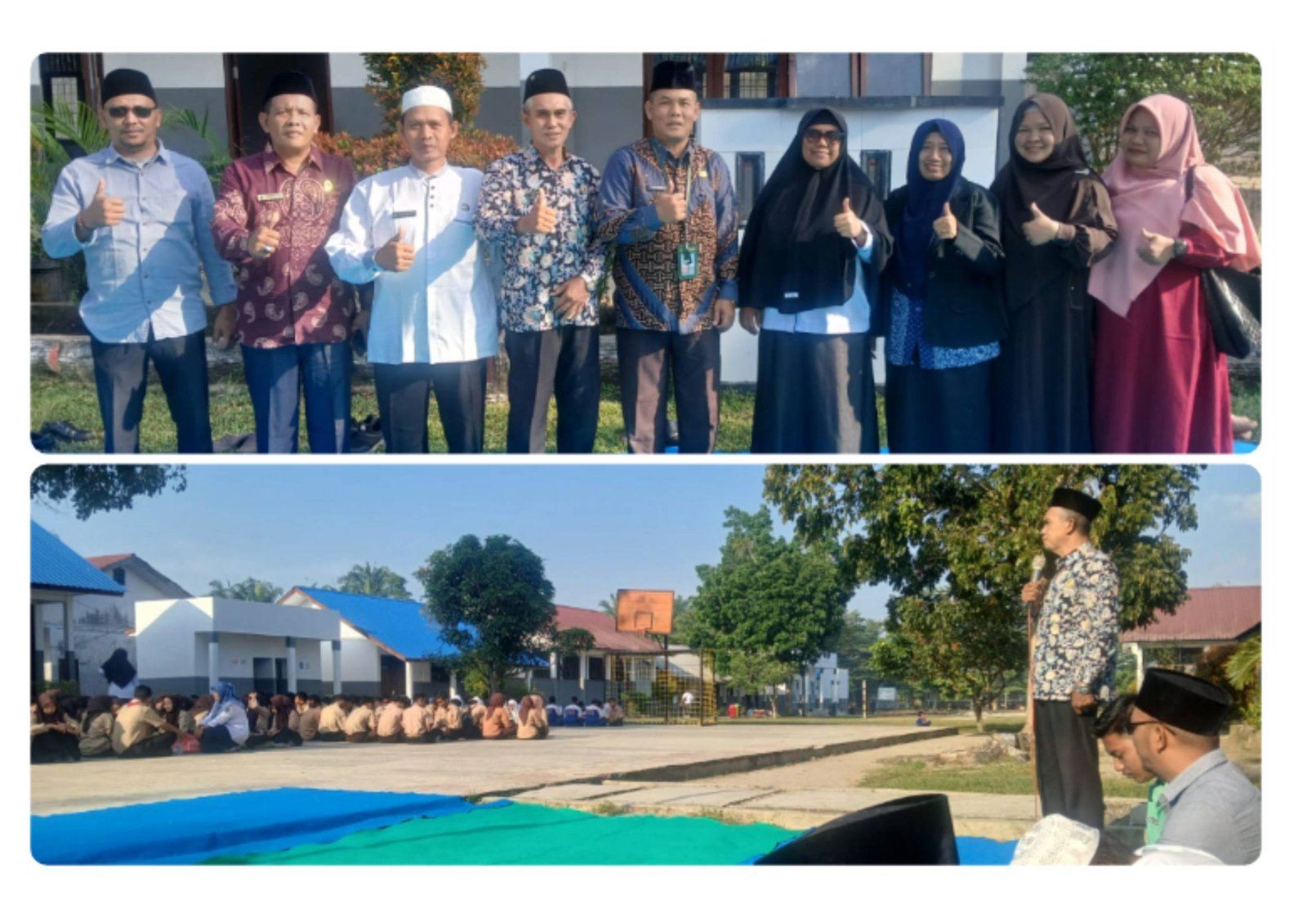 Menata Hati Sambut Ramadhan, ASN KUA Bosar Maligas Gelar Tausiah dan Punggahan di SMK Negeri 1