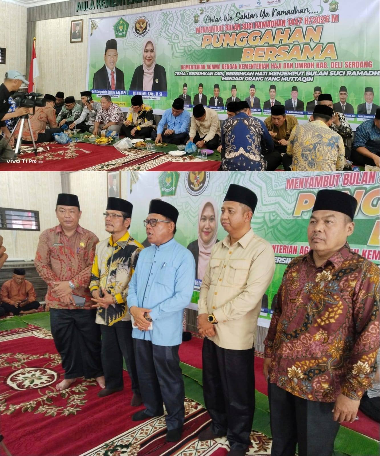 Hadiri Punggahan Bersama, Kepala KUA Hamparan Perak Apresiasi Kegiatan Sosial Kemenag Deli Serdang Berdampak