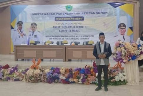 Kepala KUA Turikale Pimpin Doa di Musrenbang Kecamatan, Ajak Sinergi Bangun Maros yang Berkah
