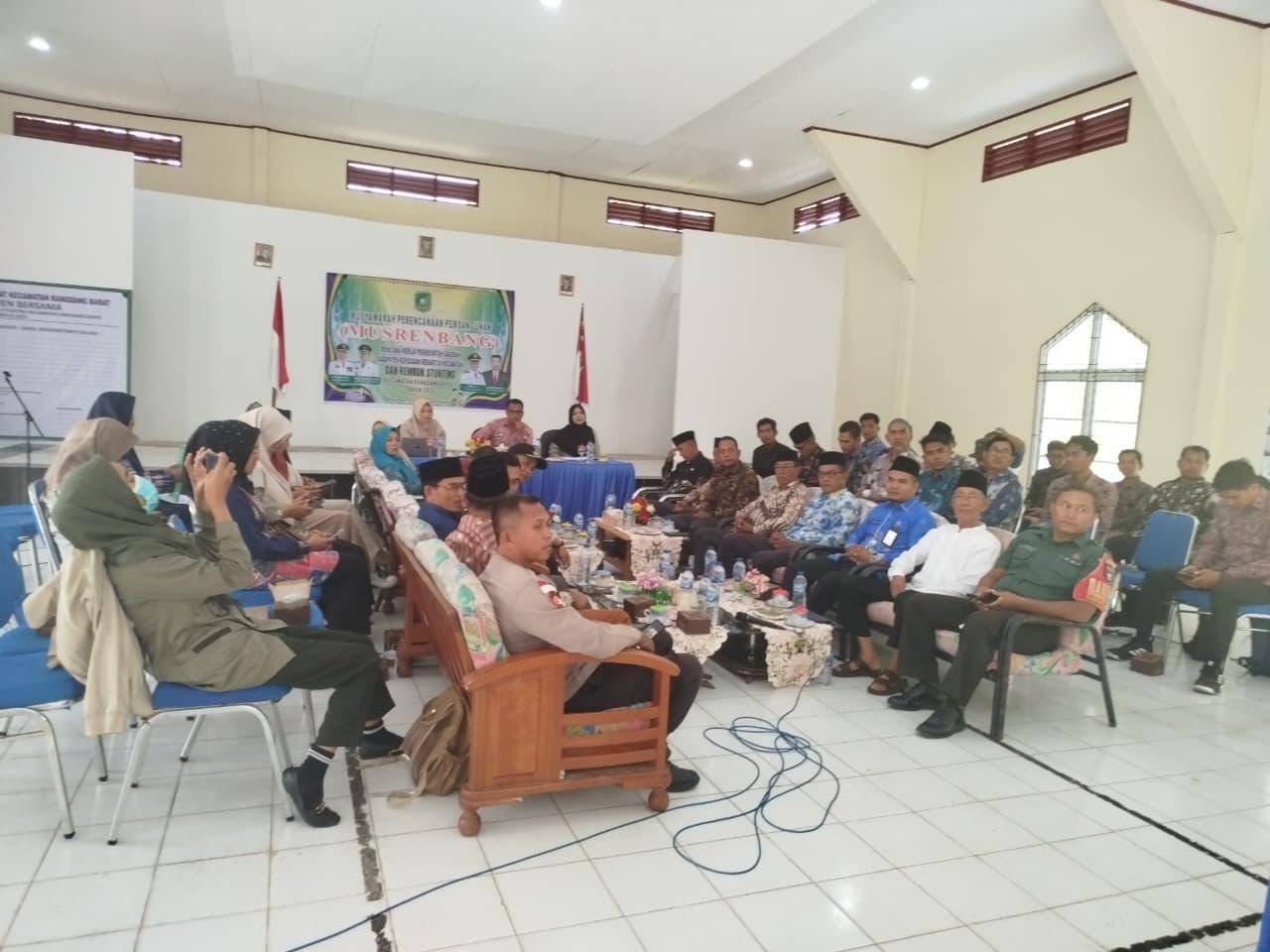 Dukung Perencanaan Pembangunan dan Pencegahan Stunting, Kepala KUA Rangsang Barat Hadiri Musrenbang
