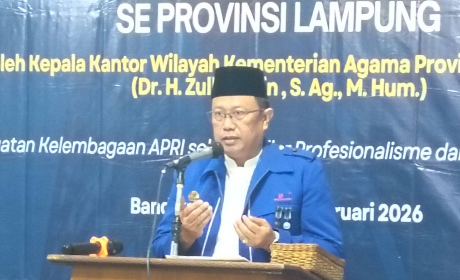 Kepala KUA Katibung Pimpin Doa pada Pembinaan APRI Lampung