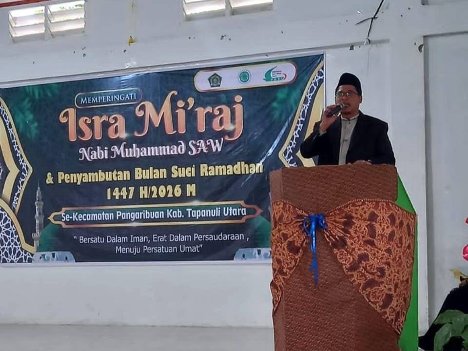 Plt. Ka KUA Pangaribuan : Perayaan Isra’ Mi’raj se-Kecamatan Pangaribuan Momentum Sinergitas Umat Islam 