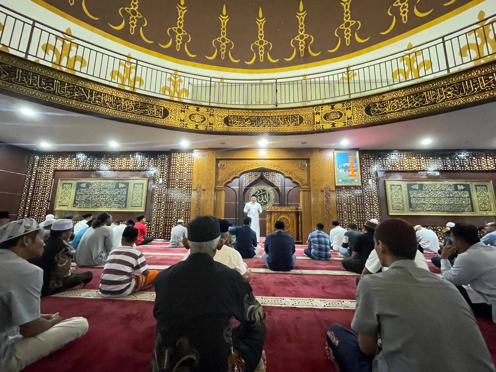 Kepala KUA Pantai Cermin Sampaikan Hikmah Ramadhan di Masjid Agung Kabupaten Serdang Bedagai