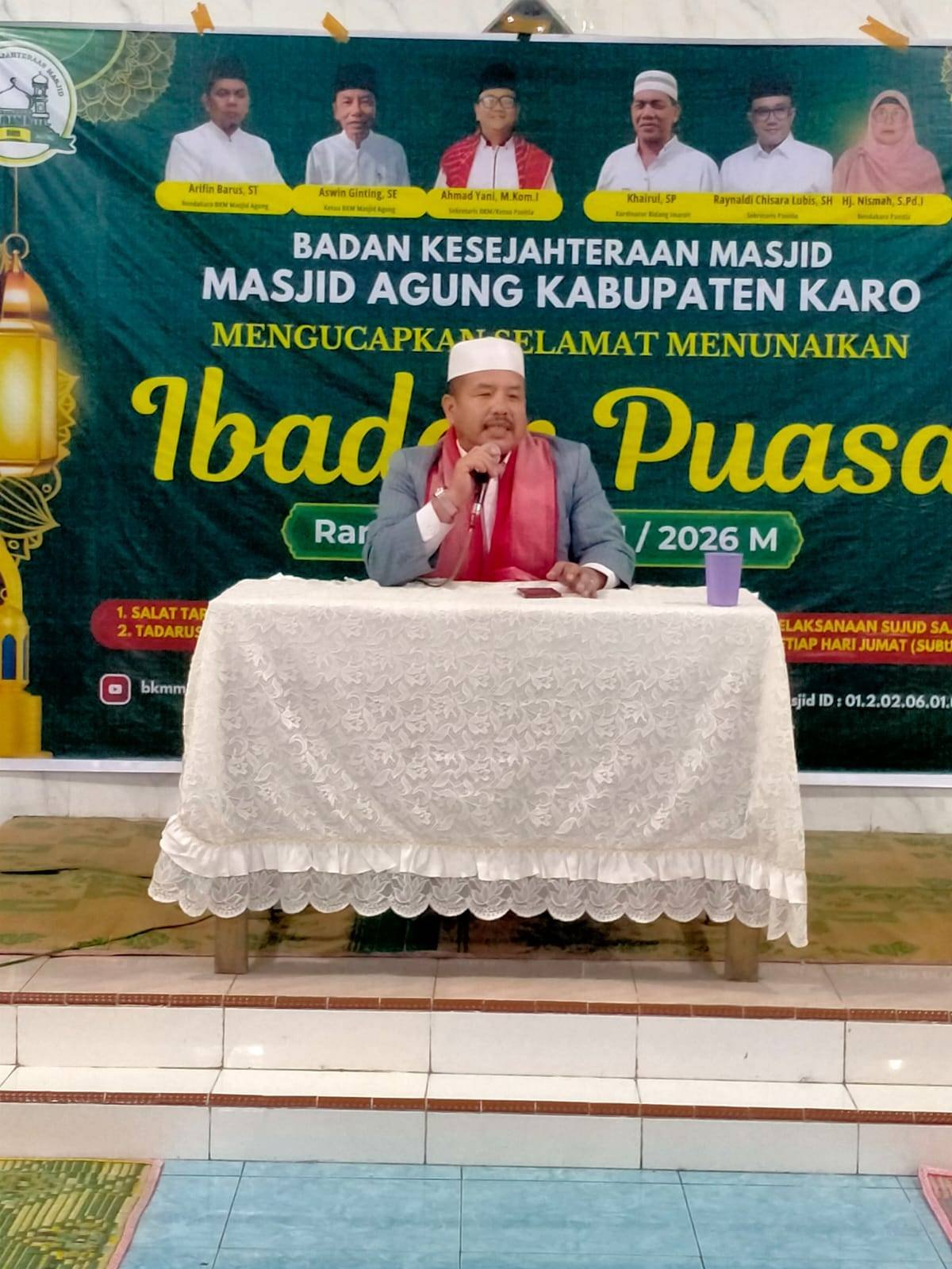 Ifthar Jama'i : Kepala KUA Kabanjahe Sampaikan Merawat Alam Berarti Menjaga Amanah Allah