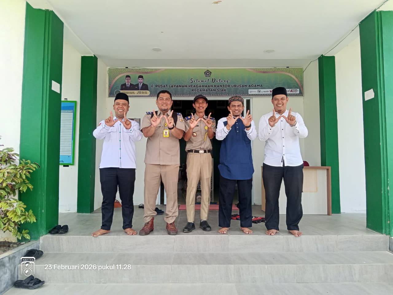 “Sinergitas KUA Kecamatan Siak dan BPN Siak dalam Penguatan Data dan Sertifikasi Tanah Wakaf”