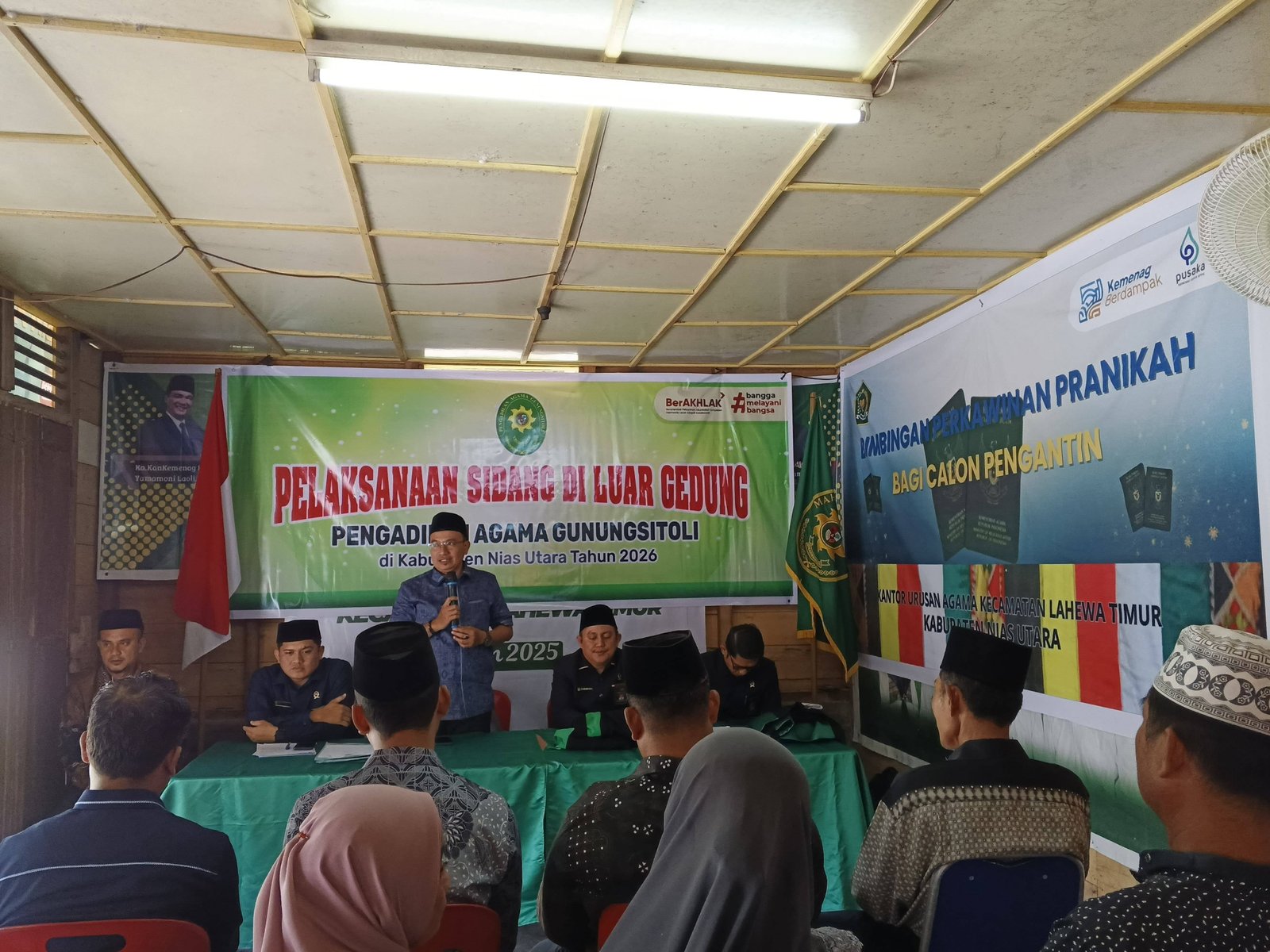 KUA Lahewa Timur Fasilitasi PA Gunung Sitoli Layanan Istbat Nikah Terpadu