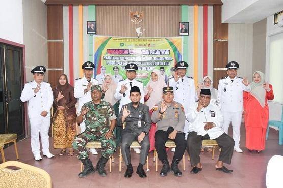 Kepala KUA Bengkalis Jadi Rohaniawan pada Pelantikan 5 PJ Kepala Desa Se-Kecamatan Bengkalis