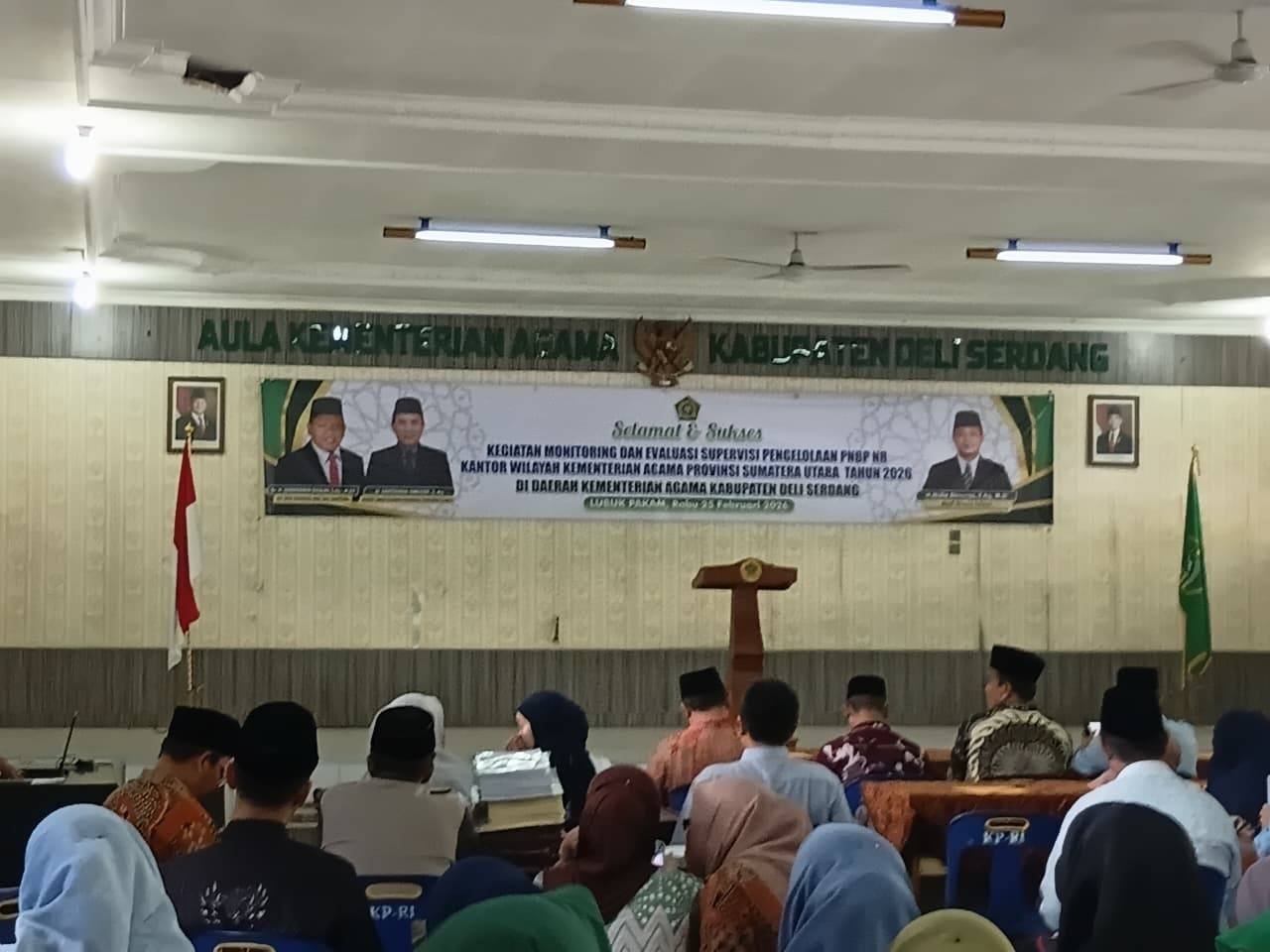 Perkuat Tata Kelola Berdampak, Ka. KUA Pancur Batu Tindaklanjuti Monev Kanwil Kemenag Sumut