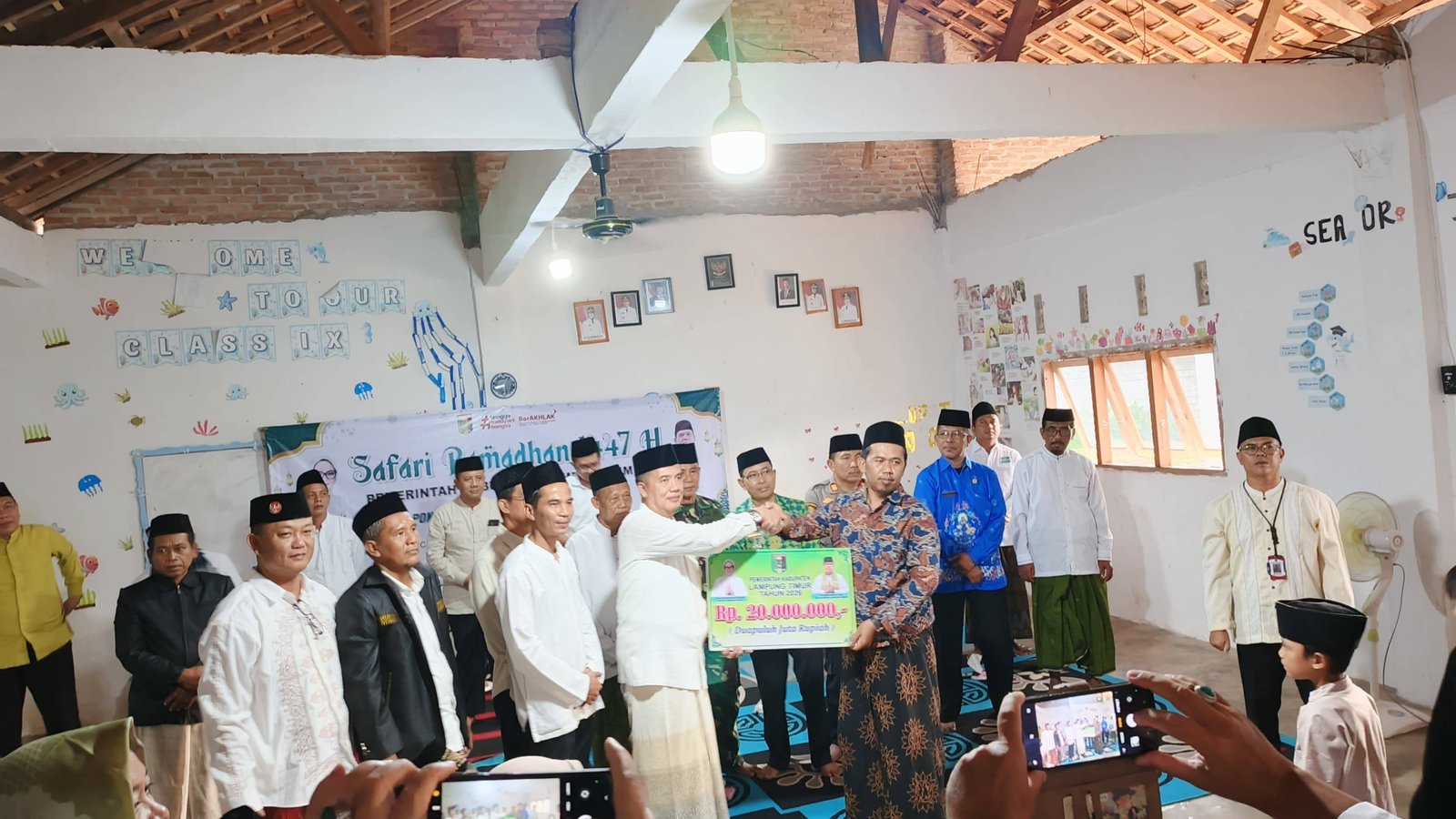 Kepala KUA Marga Tiga Hadiri Safari Ramadhan di Ponpes Tsamrotul Hidayah