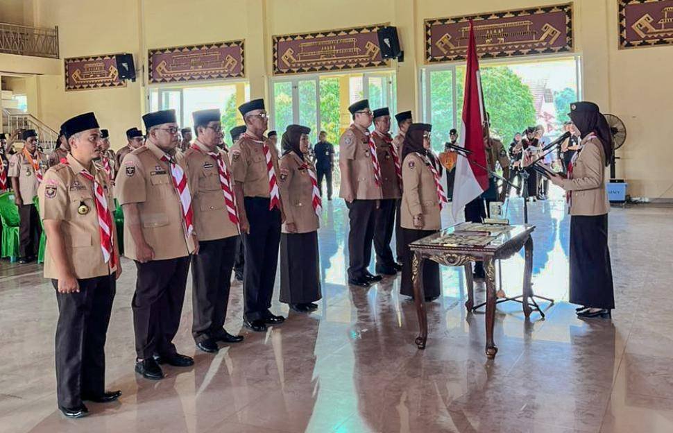 Penghulu KUA Labuhan Maringgai Dilantik sebagai Pengurus Kwarcab Pramuka Lampung Timur