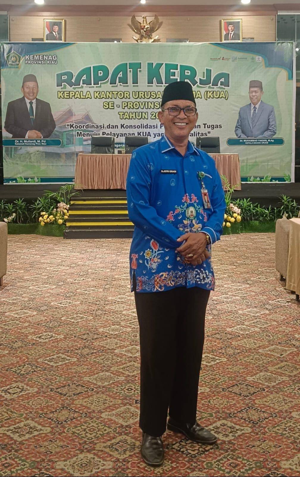 Kepala KUA Kuantan Tengah Ikuti Raker KUA se-Provinsi Riau di Pekanbaru