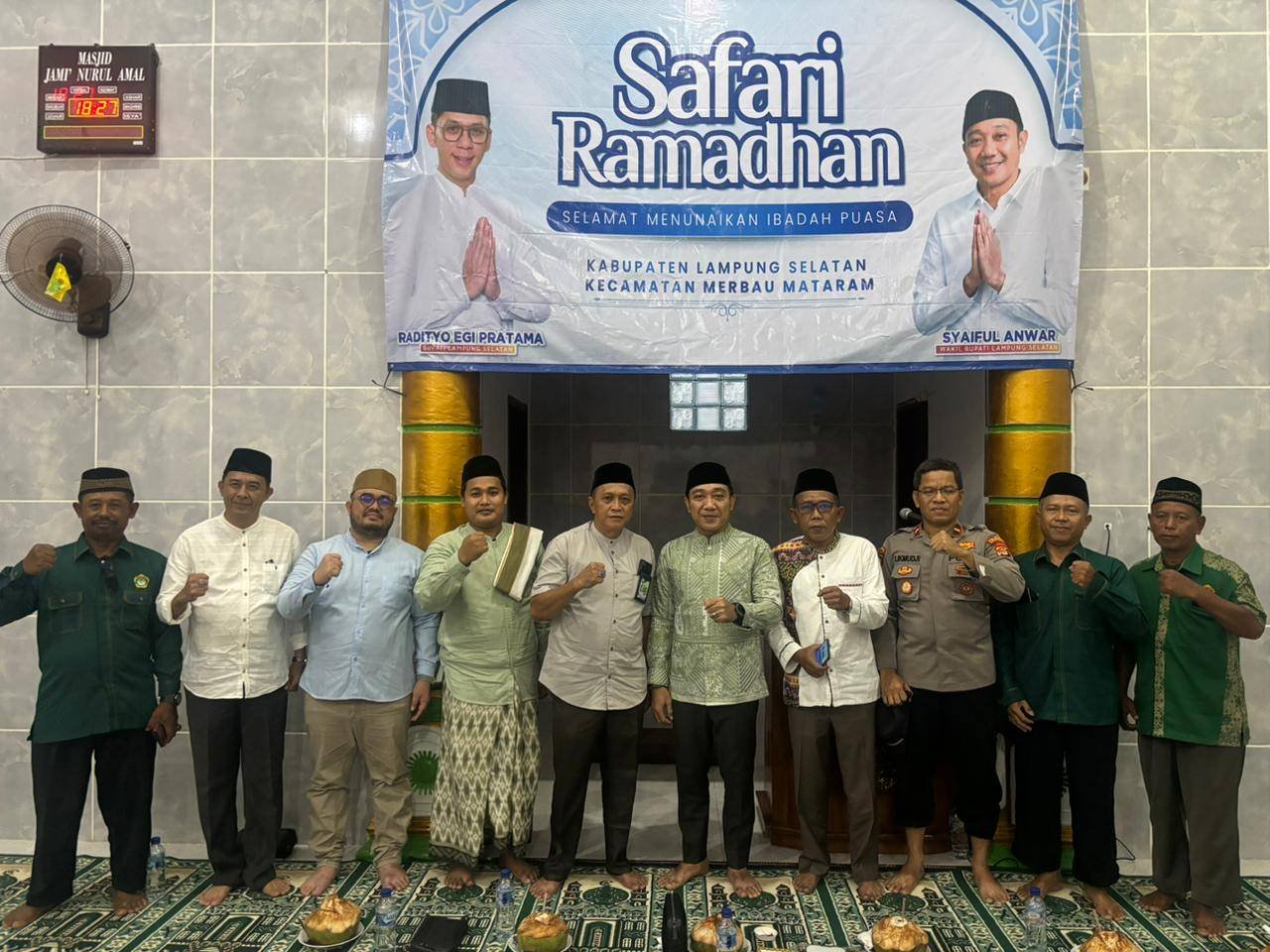 KUA Merbau Mataram Hadiri Safari Ramadhan Tingkat Kabupaten di Lebung Sari