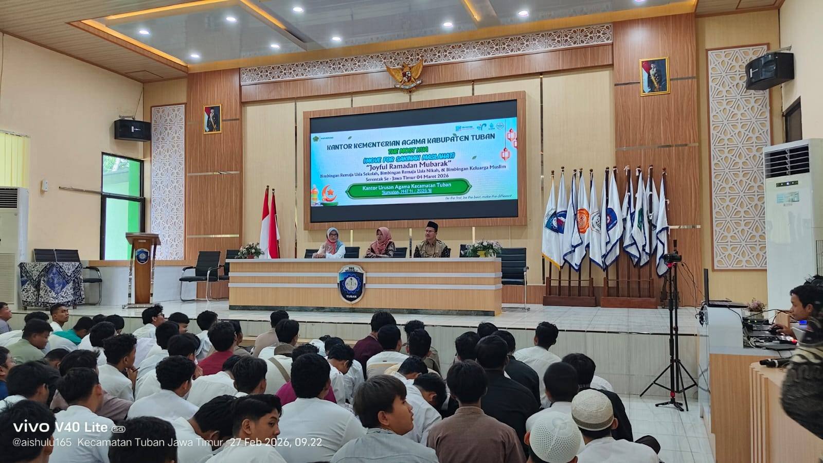 Pesan Kakankemenag Tuban dalam The Most KUA di SMKN1 Tuban