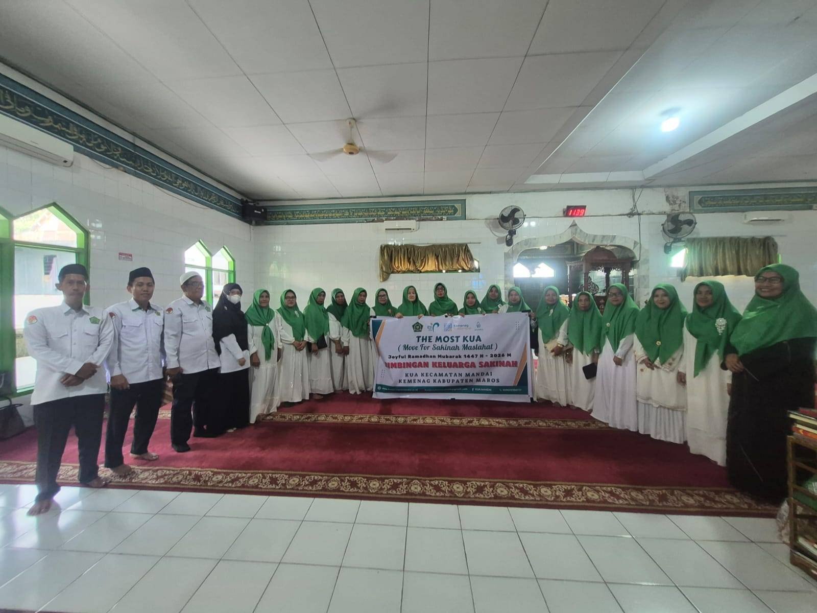 THE MOST KUA (Move For Sakinah Maslahat) Bimbingan Keluarga Sakinah di Masjid Nurul Hidayah Sambotara Mandai .