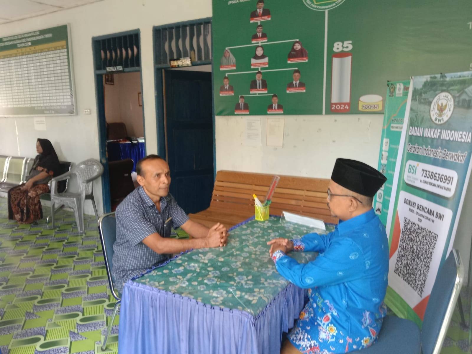 Optimalkan Tata Kelola Masjid, Ka KUA Panyabungan Timur Terima Konsultasi Revisi SK BKM