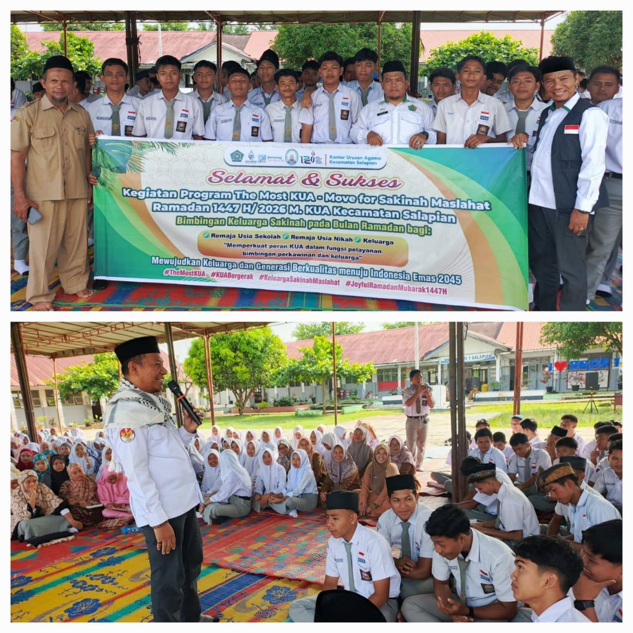 Fokus Pada Bimbingan Keluarga Sakinah KUA Salapian laksanakan Safari Ramadan 