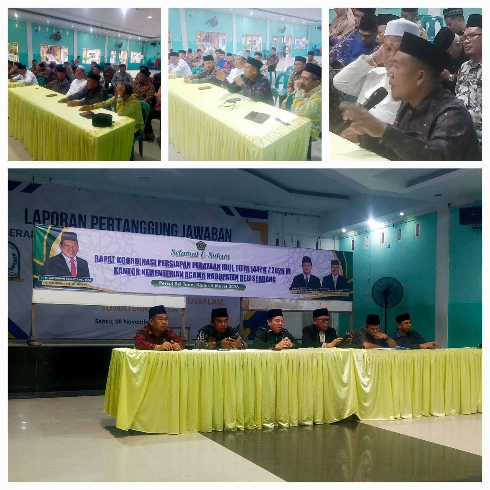 Ka. KUA Lubuk Pakam Hadiri Rakor Persiapan Idul Fitri 1447 H 2026 M, Perkuat Layanan Masjid Ramah Pemudik.