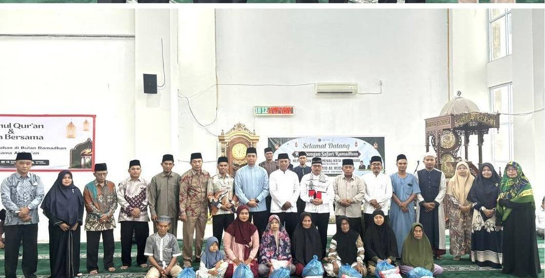 Ka. KUA Se-Kota Pekanbaru Dampingi Ka. Kankemenag Dalam Kegiatan Safari Ramadhan di Masjid Al-Huda