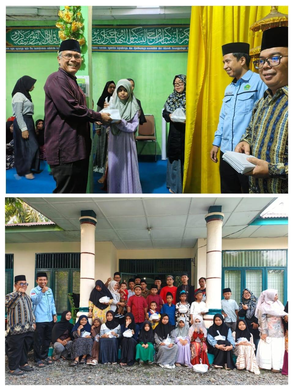 Di Bawah Senja Ramadan, KUA Binjai Barat Berbagi Kebahagiaan Bersama Anak Yatim
