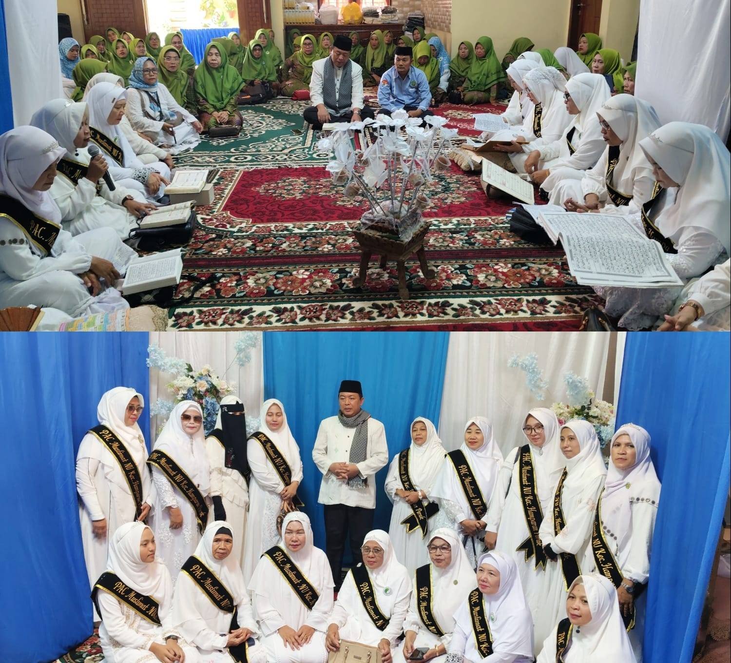 Kepala KUA Hamparan Perak Pimpin Khataman dan Beri Tausiyah Kegiatan Muslimat NU