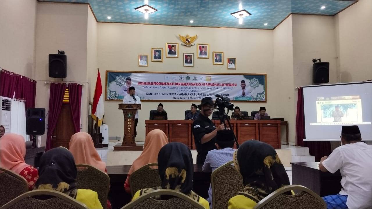 Ketua PC APRI Lampung Timur Hadiri Kick Off Zakat Wakaf
