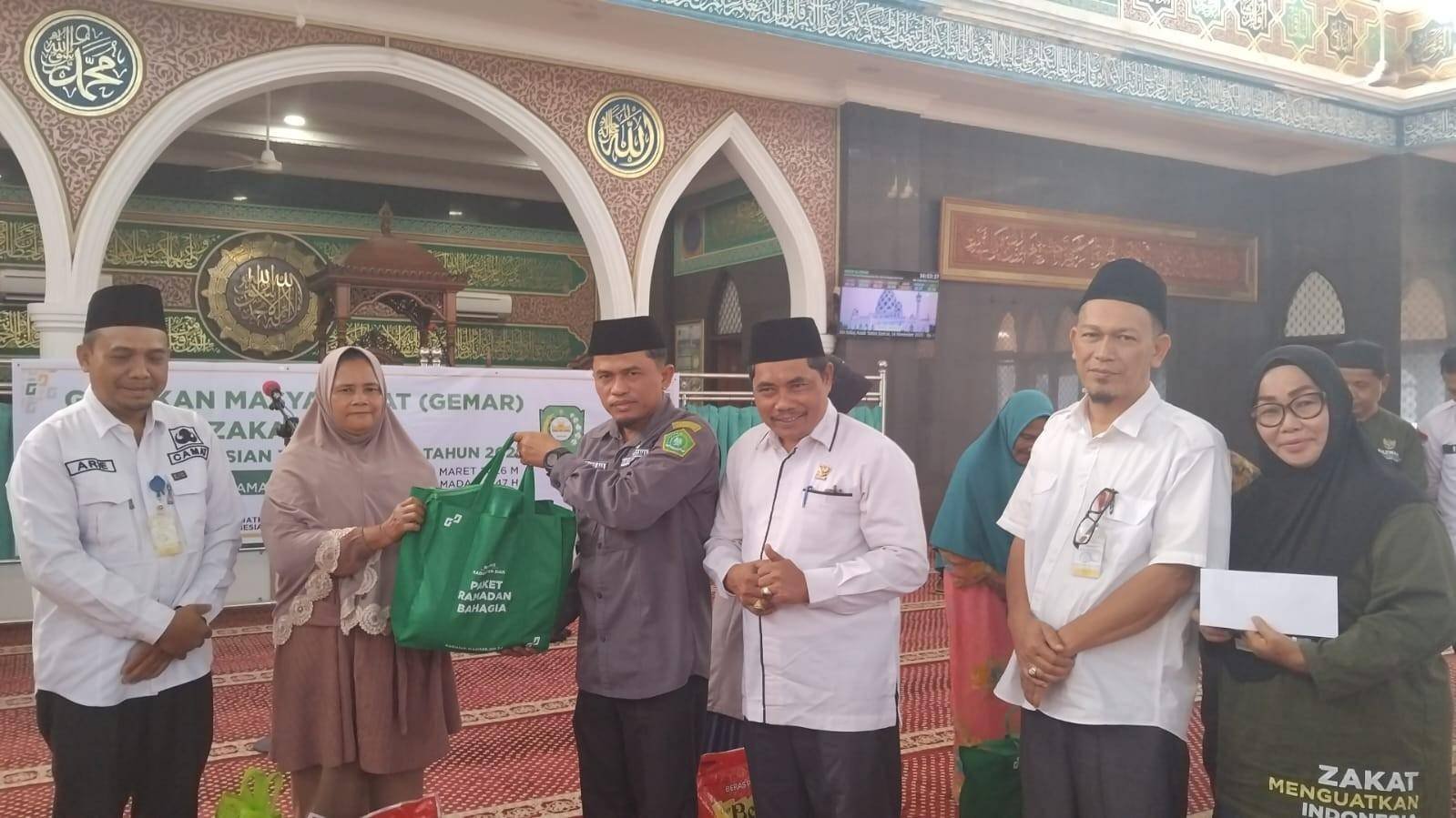 Dorong Kesadaran Berzakat, Kepala KUA Siak Bersama BAZNAS Ikuti Gerakan GEMAR