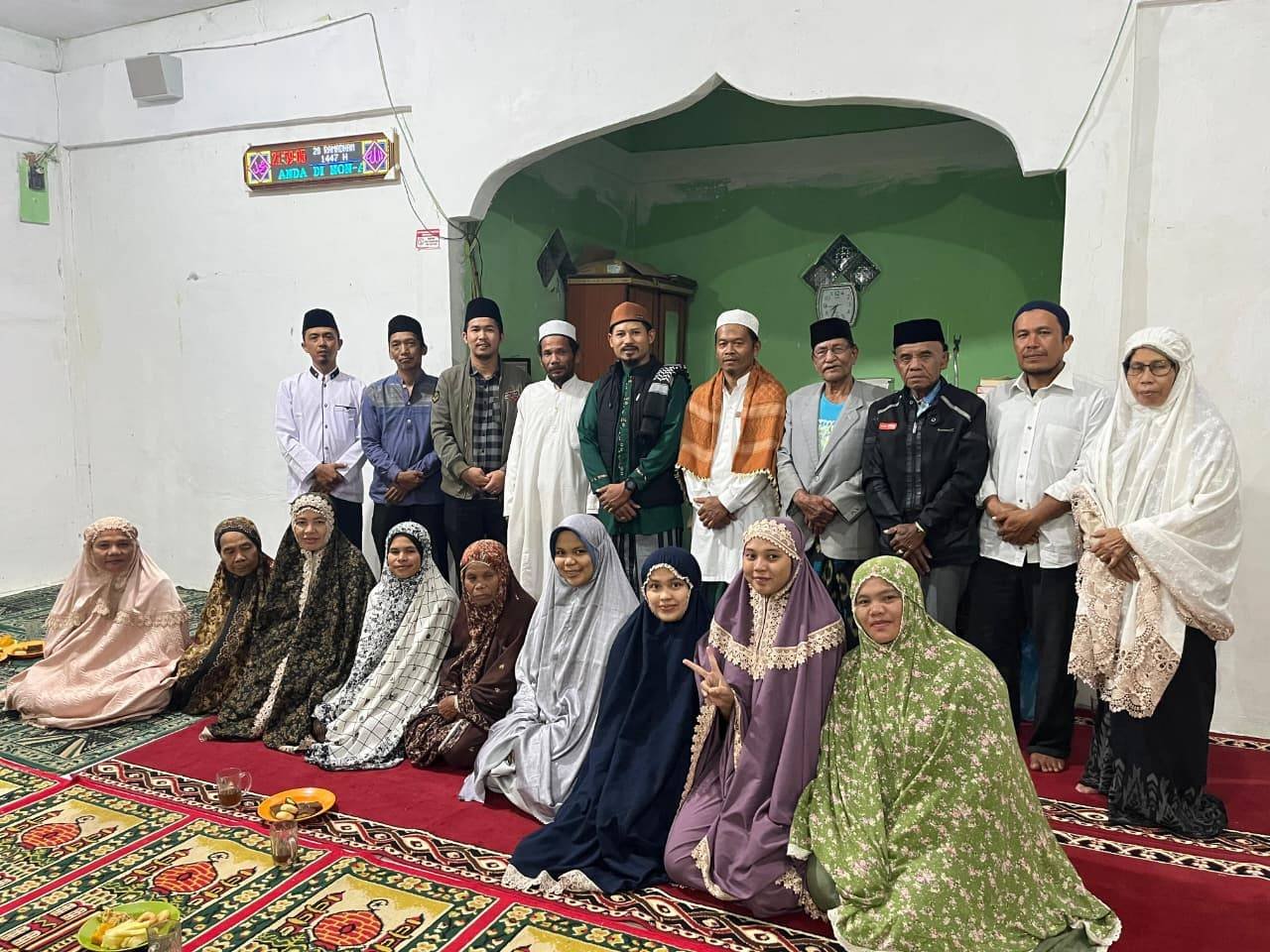 Pererat Silaturahmi, Jajaran KUA Pegagan Hilir Gelar Safari Ramadhan di Masjid Baiturrahman