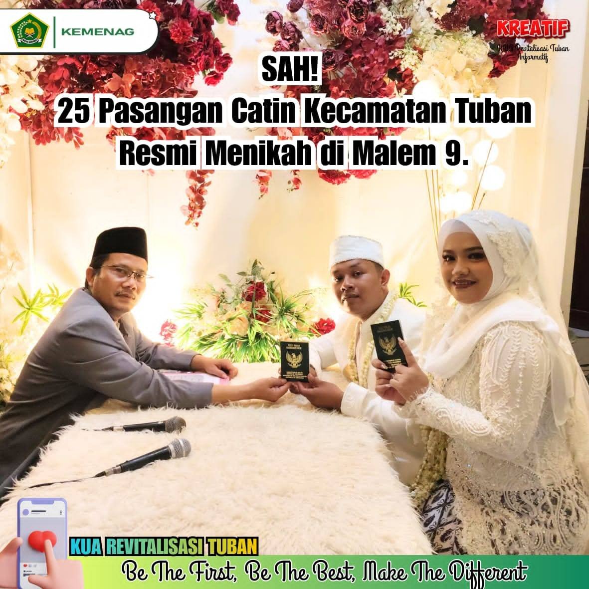 34 Penghulu Tuban Diterjunkan Menikahkan Ratusan Pengantin di Malem Songo