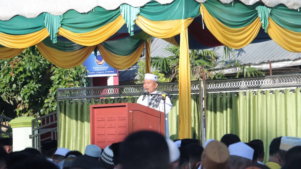 Imami Salat Idul Fitri 1447 H Bersama Wabup, Ketua APRI Dairi Ingatkan Jemaah Soal Target Ibadah Pasca Ramadan