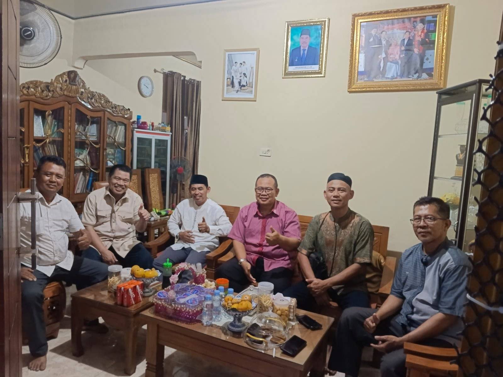 Kepala KUA Raman Utara Halal Bihalal dengan Kepala Kemenag Lampung Timur