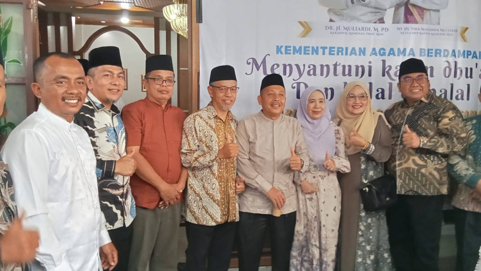 Penghulu KUA Payung Sekaki Hadiri Halal Bi Halal Kanwil Kemenag Riau.