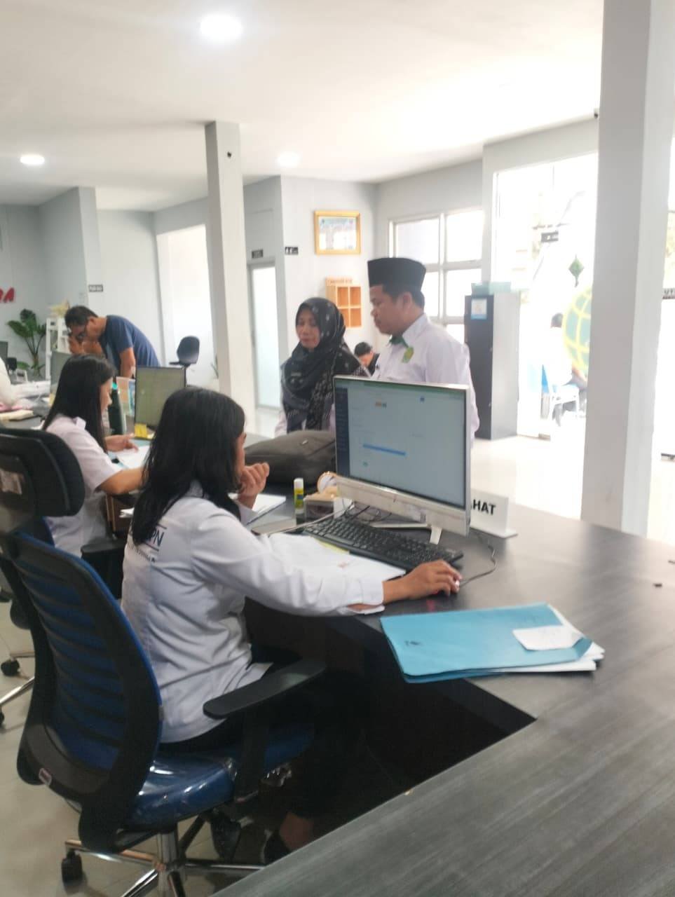 Konsolidasi Sertifikasi Tanah Wakaf, KUA Nassau Kunjungi Kantah Kabupaten Toba                                                 