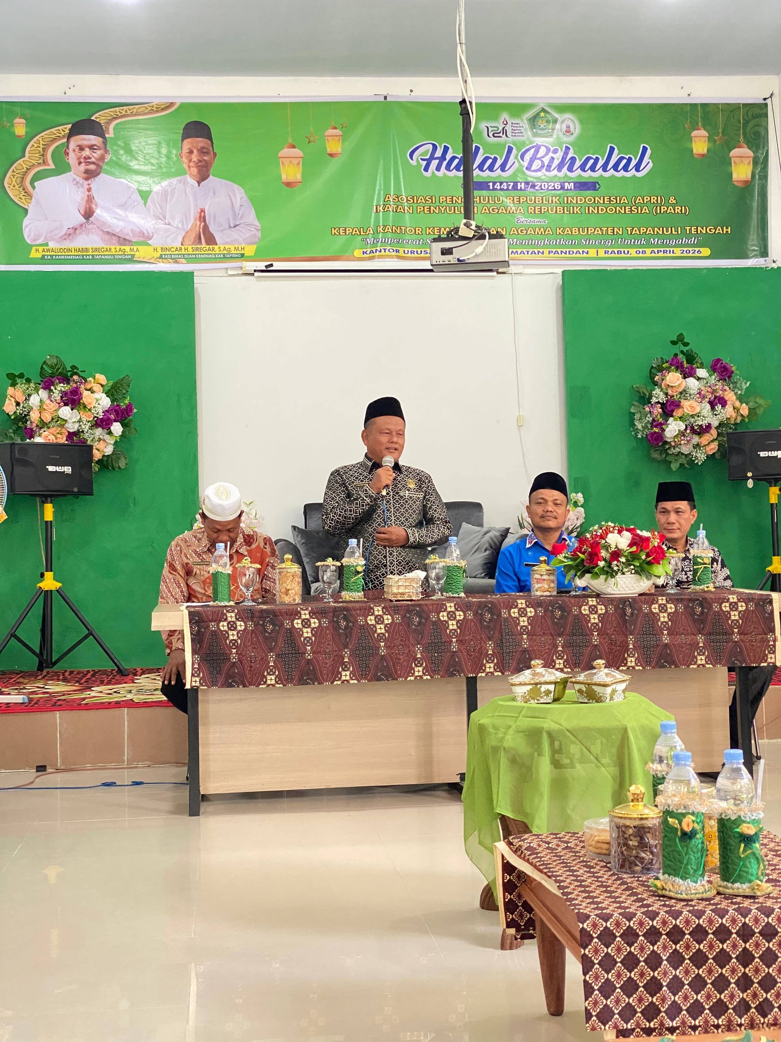 Halal bi Halal Kolaborasi APRI - IPARI bersama Ka. Kankemenag Tapanuli Tengah Cetak Sejarah