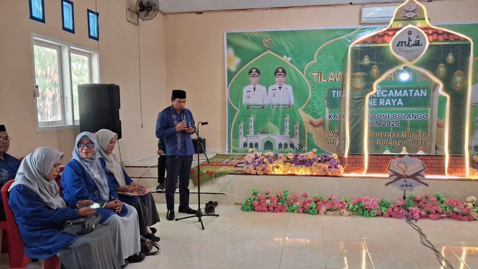 Kepala KUA Bone Raya Hadiri dan Pimpin Doa Pembukaan MTQ Tingkat Kecamatan