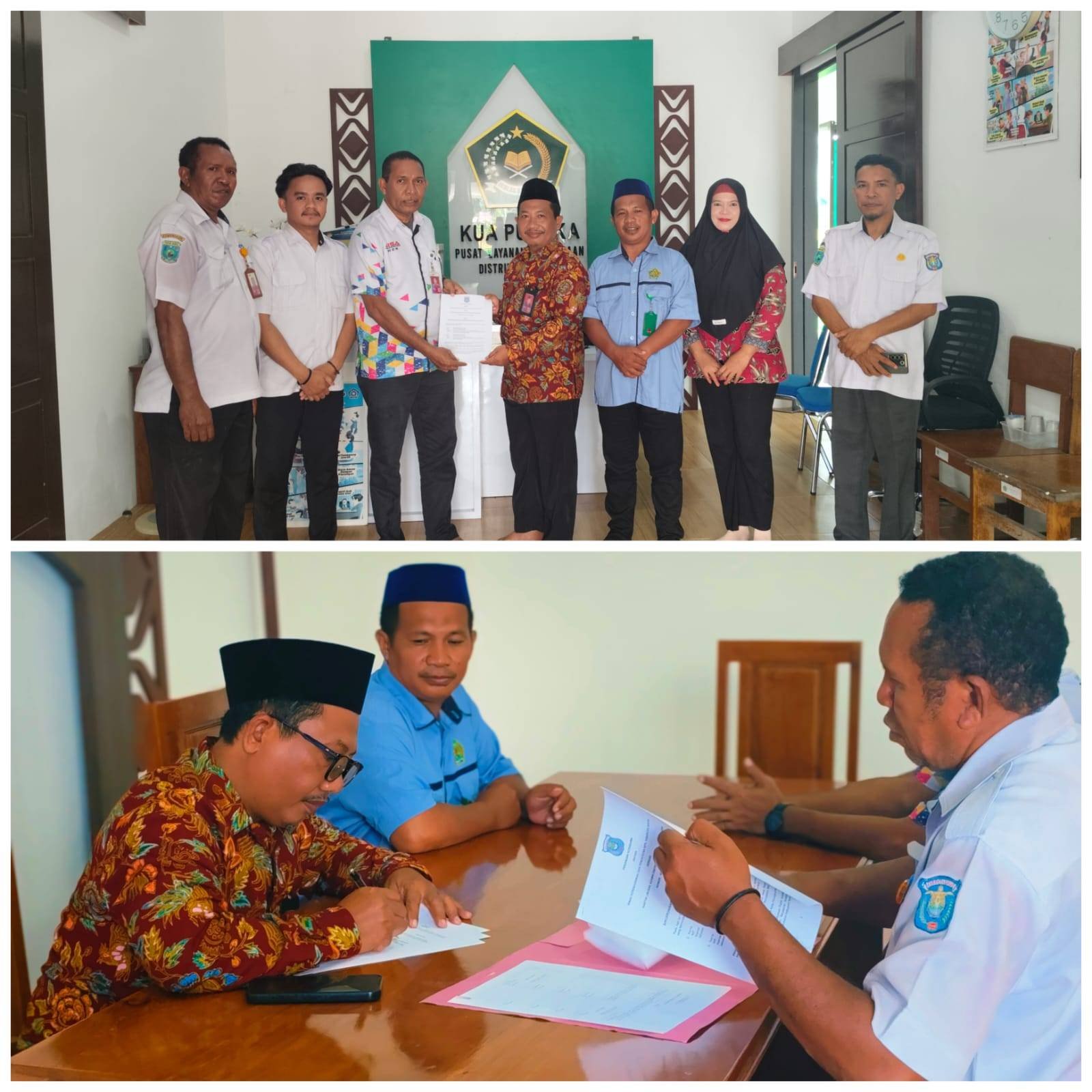 Hadirkan Kemudahan Layanan, KUA Mayamuk dan Dukcapil Sorong Resmikan Sinergi Pencatatan Nikah