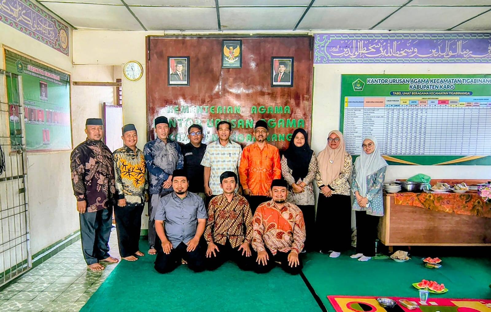 Monitoring dan Supervisi Sarpras dari Kemenag Karo pada KUA Tigabinanga